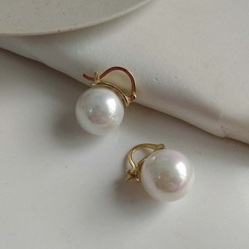 18K Gold Filled Baroque Pearl Drop Dangle Earring,Dainty Earrings,Freshwater Pearl Earrings