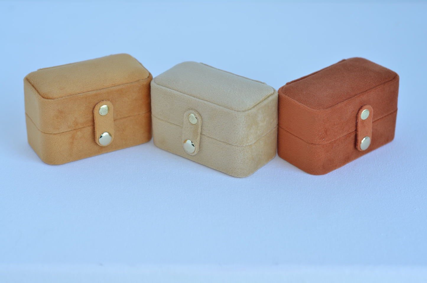 Sand ,Minimal Velvet Ring Box,Personalized Ring Box, Jewelry Organizer