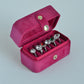 Magenta ,Minimal Velvet Ring Box,Personalized Ring Box, Jewelry Organizer