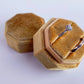 Yellow Mustard Octagon Velvet Wedding Ring Box, Proposal Ring Box, Engagement Ring Box, Jewellery Box