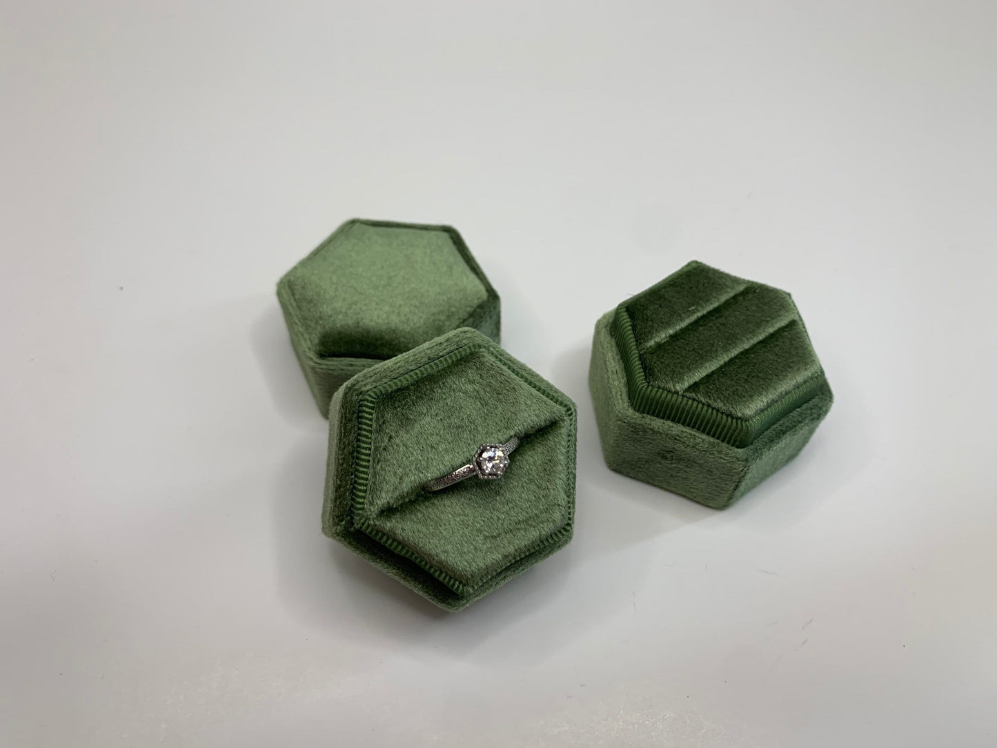 8 Colors- Velvet Ring Box, Engagement Ring Box Single Slot